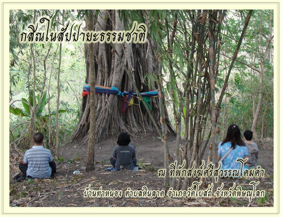 กสิณในสัปปายะธรรมชาติ กสิณลม